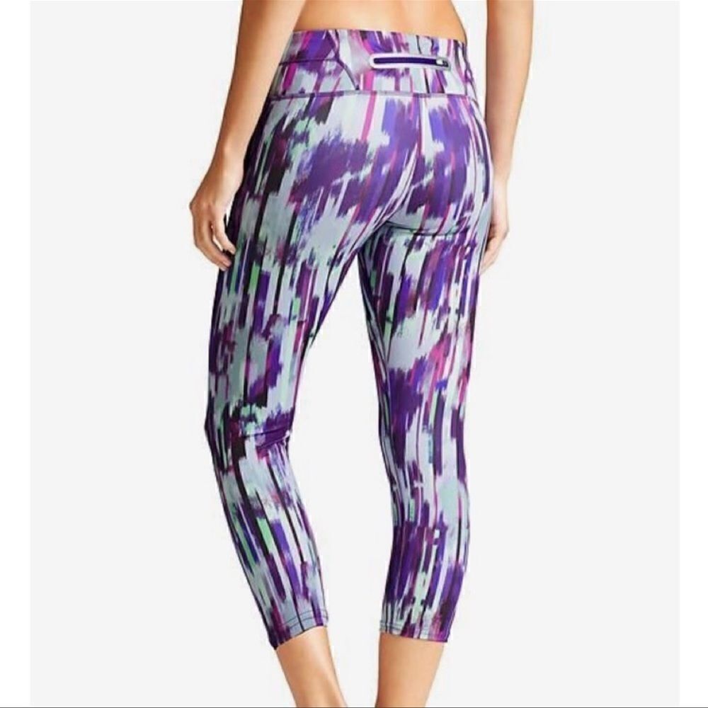 Athleta Hail Storm Sonar Capri Purple S